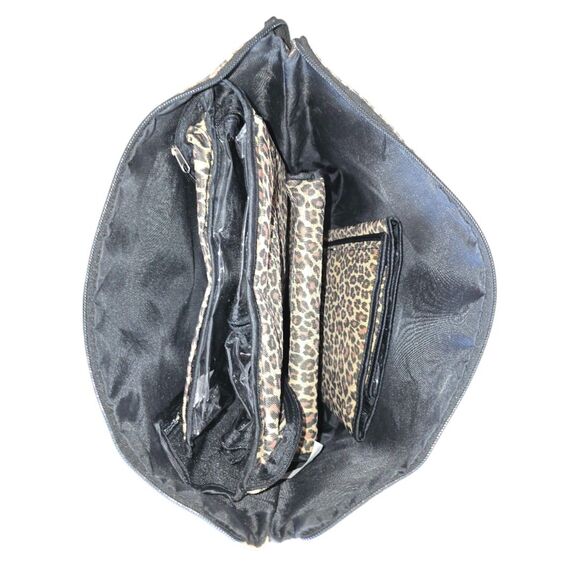 3 in 1 Large Overnight Weekend Animal Print Perfect Travelling Bag Tote Ensemble - Picture 2 of 7